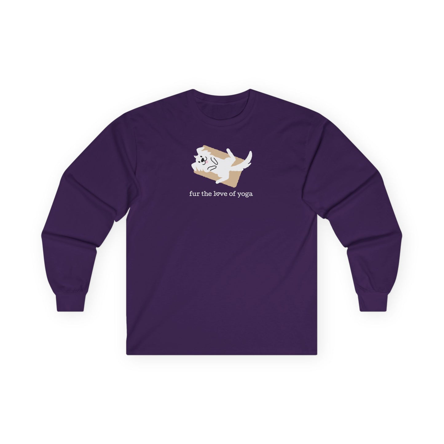 Fur the Love of Yoga β Cute Dog Yoga Long Sleeve Tee