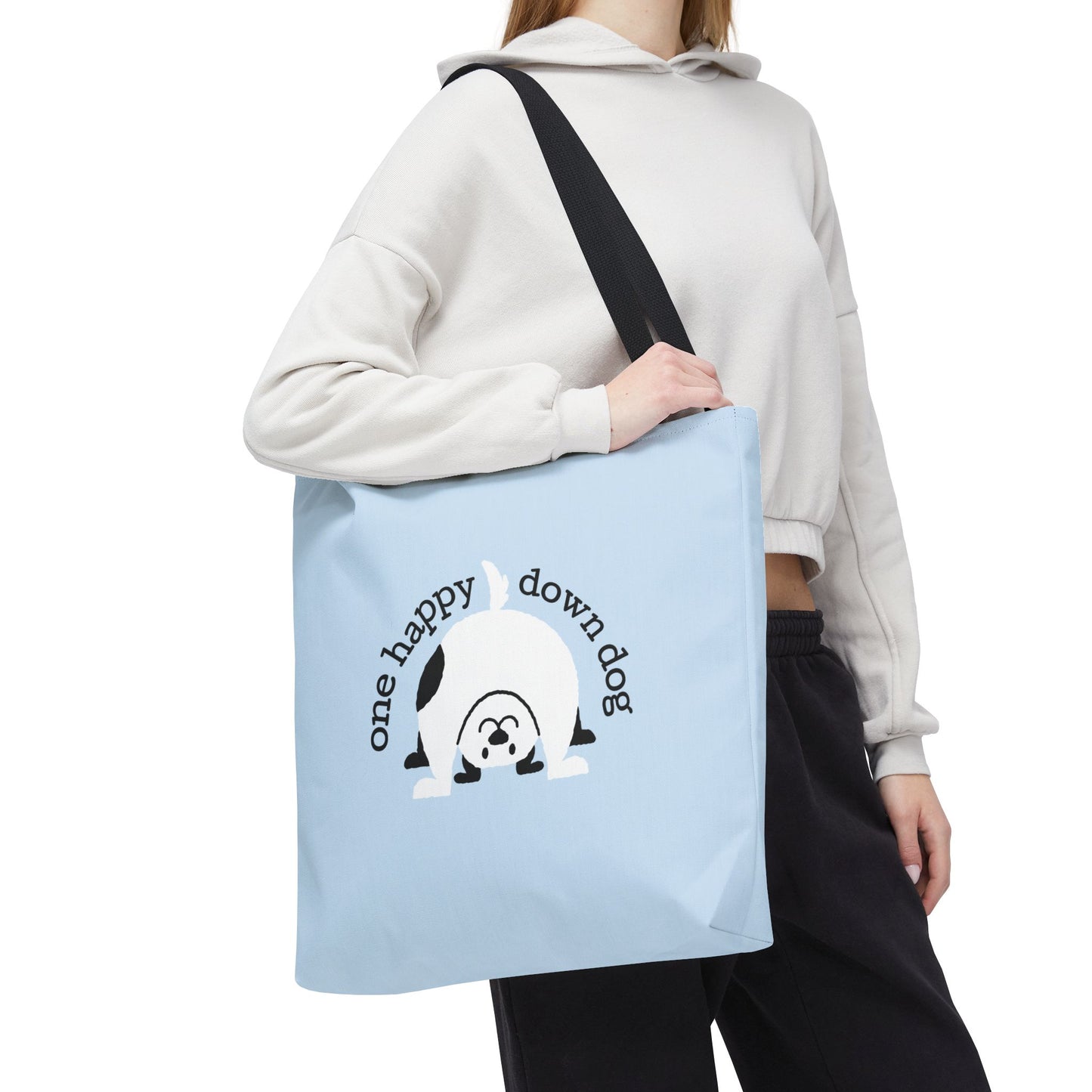 One Happy Down Dog – Tote - Icy Blue