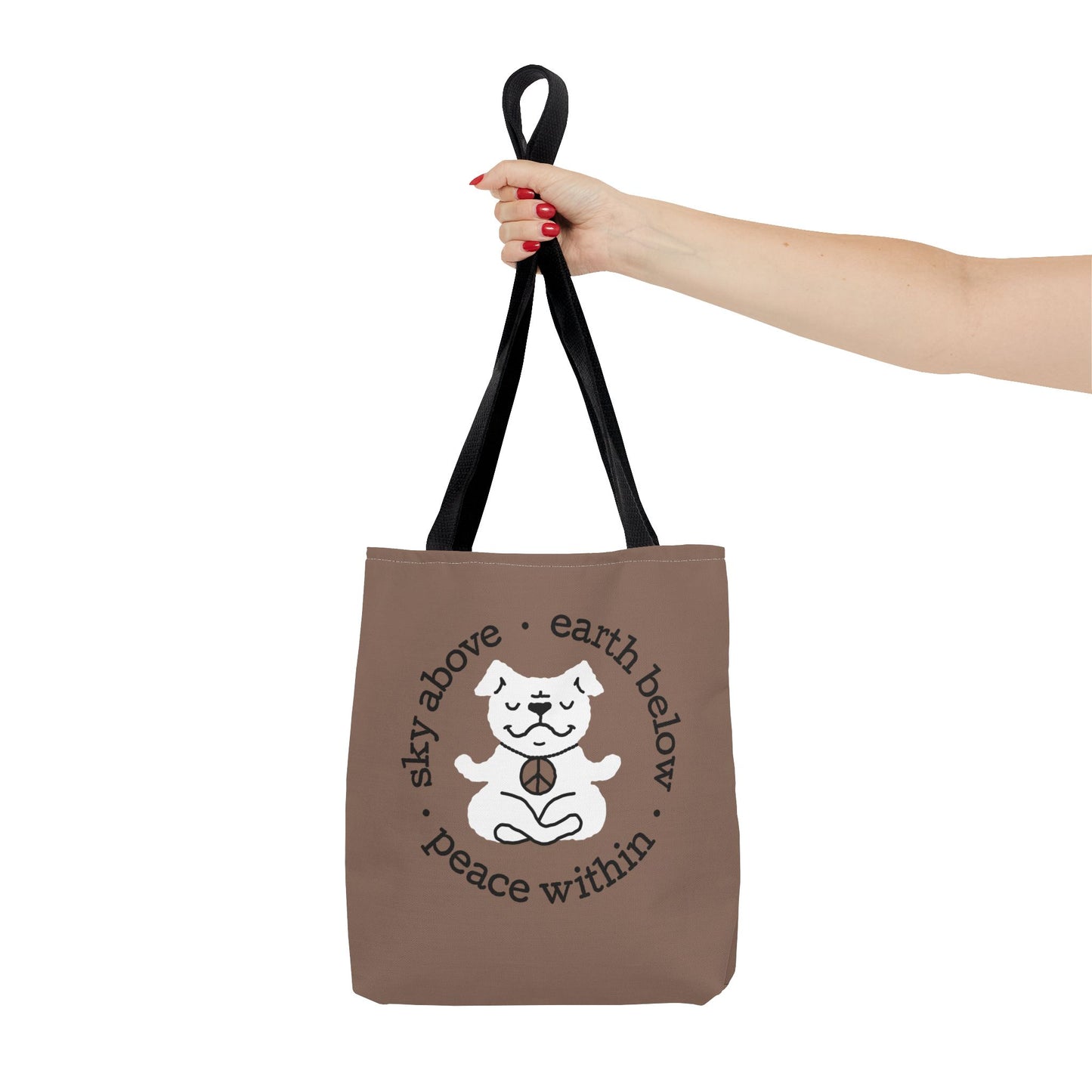 Peace Within Dog – Tote - Mocha
