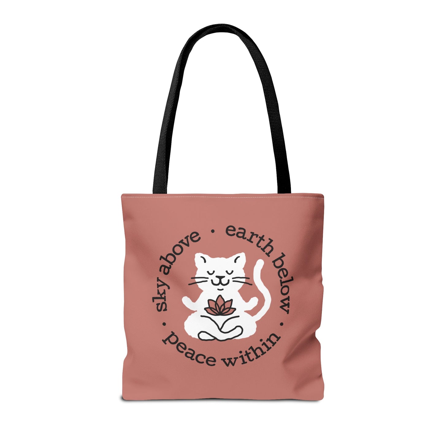 Peace Within Cat – Tote - Rosewood