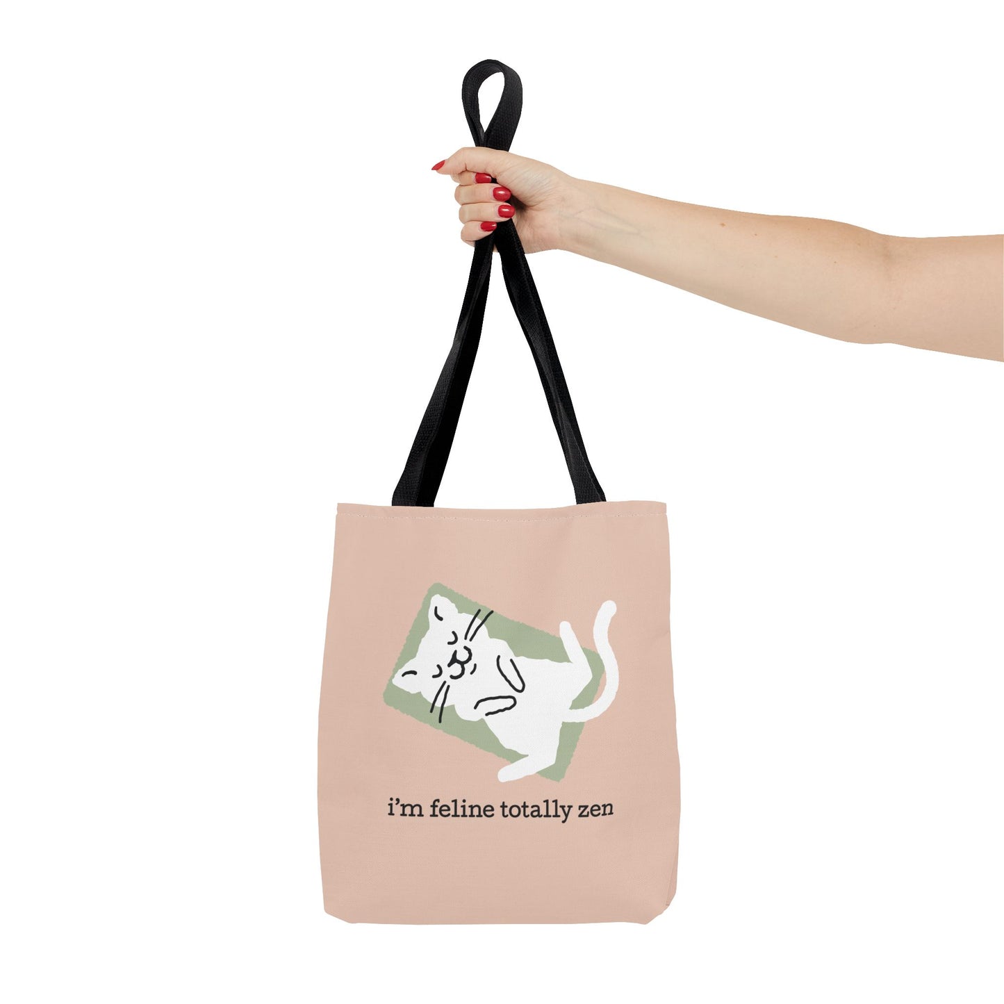 Feline Zen - Tote - Rose Beige