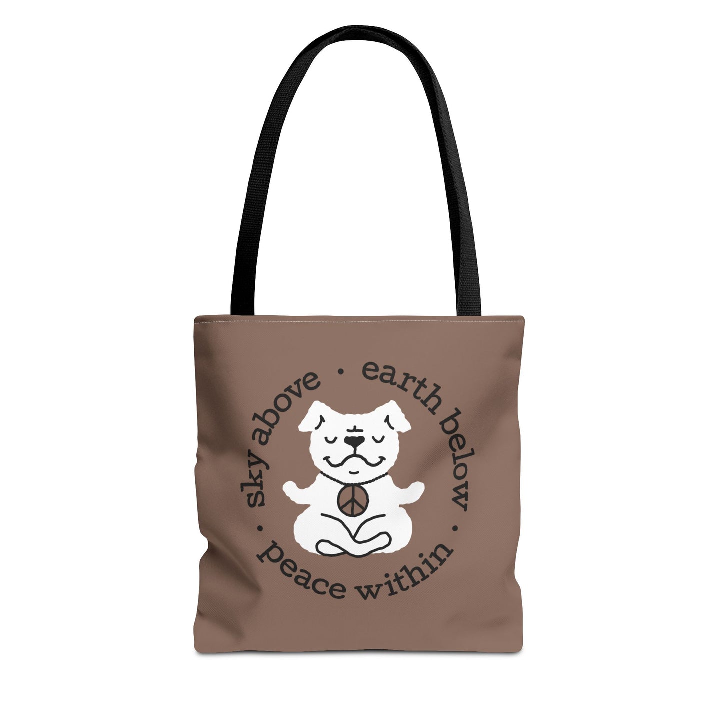 Peace Within Dog – Tote - Mocha