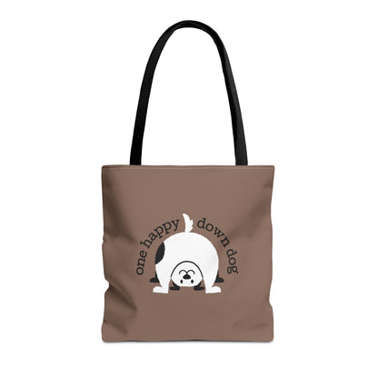 One Happy Down Dog – Tote - Mocha
