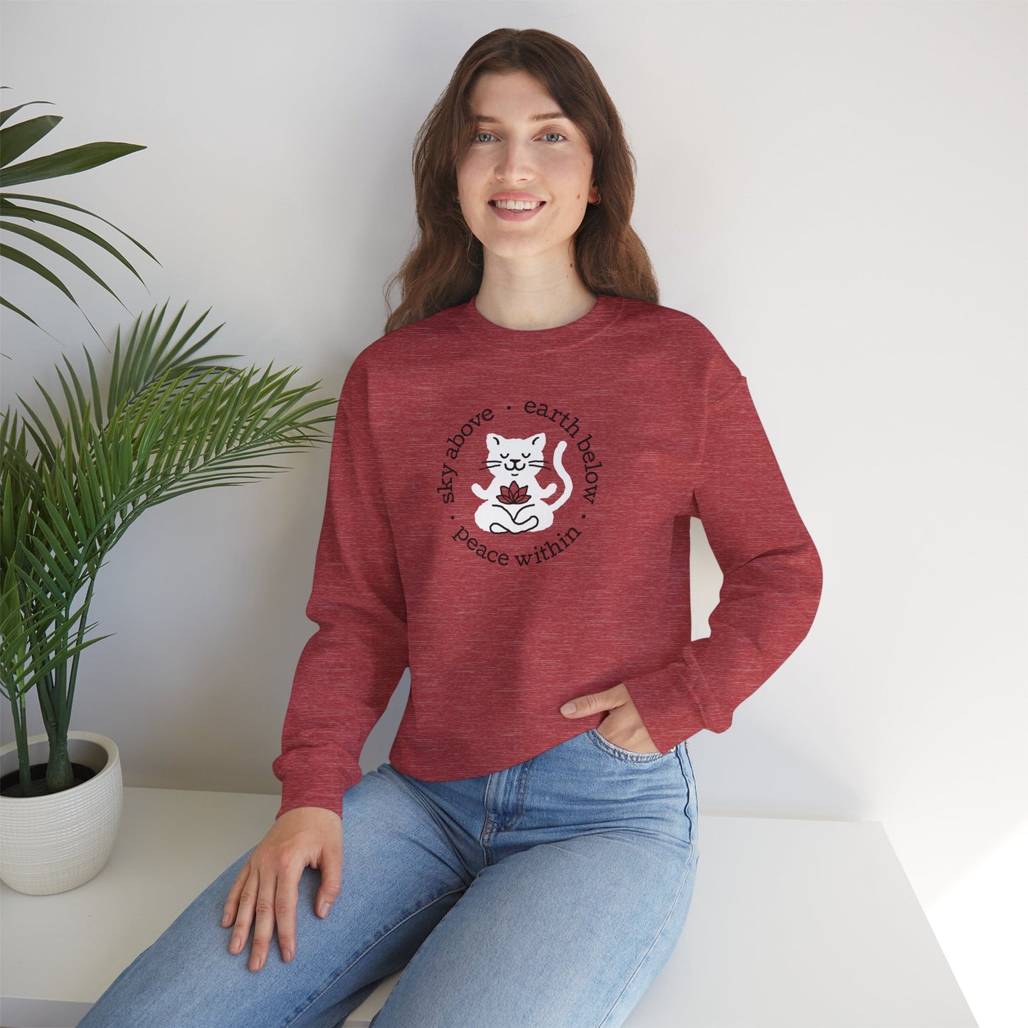 Peace Within Cat – Sweatshirt