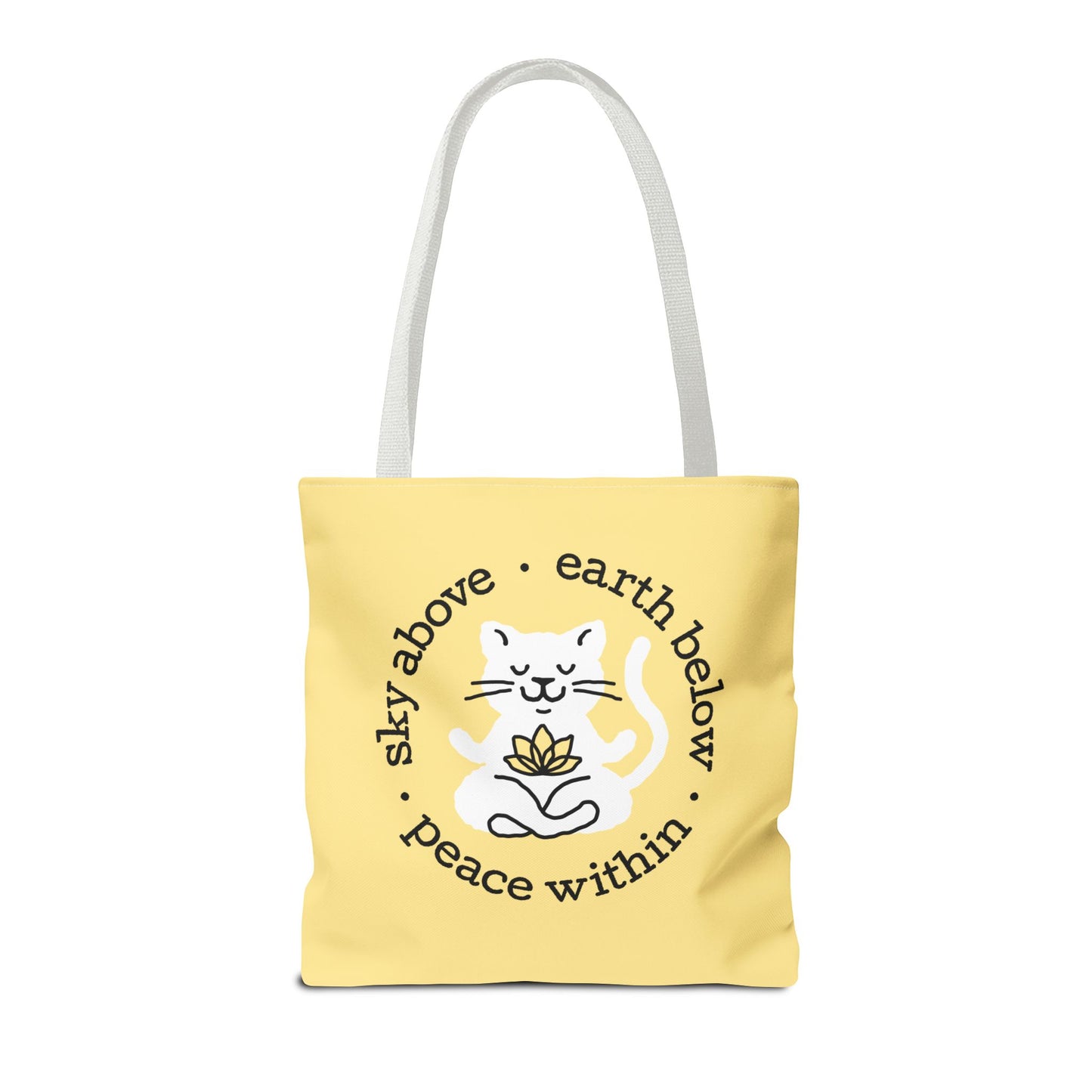 Peace Within Cat – Tote - Butter