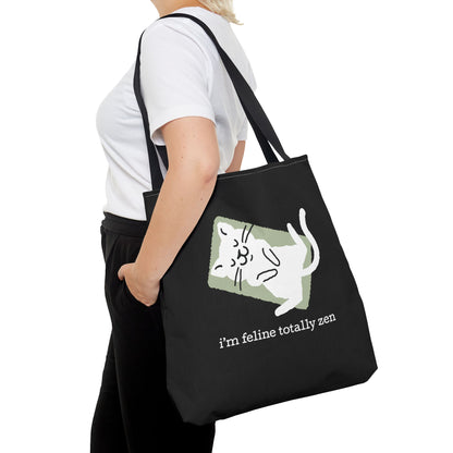 Feline Zen - Tote - Black