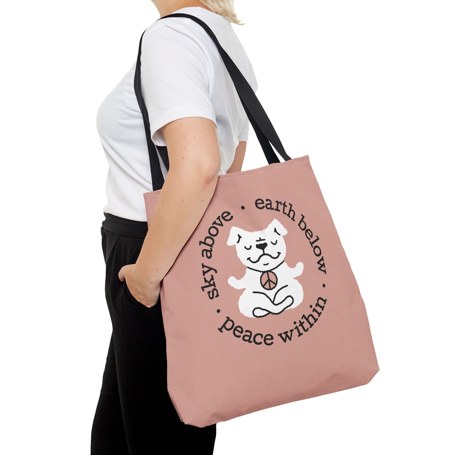 Peace Within Dog – Tote - Mocha