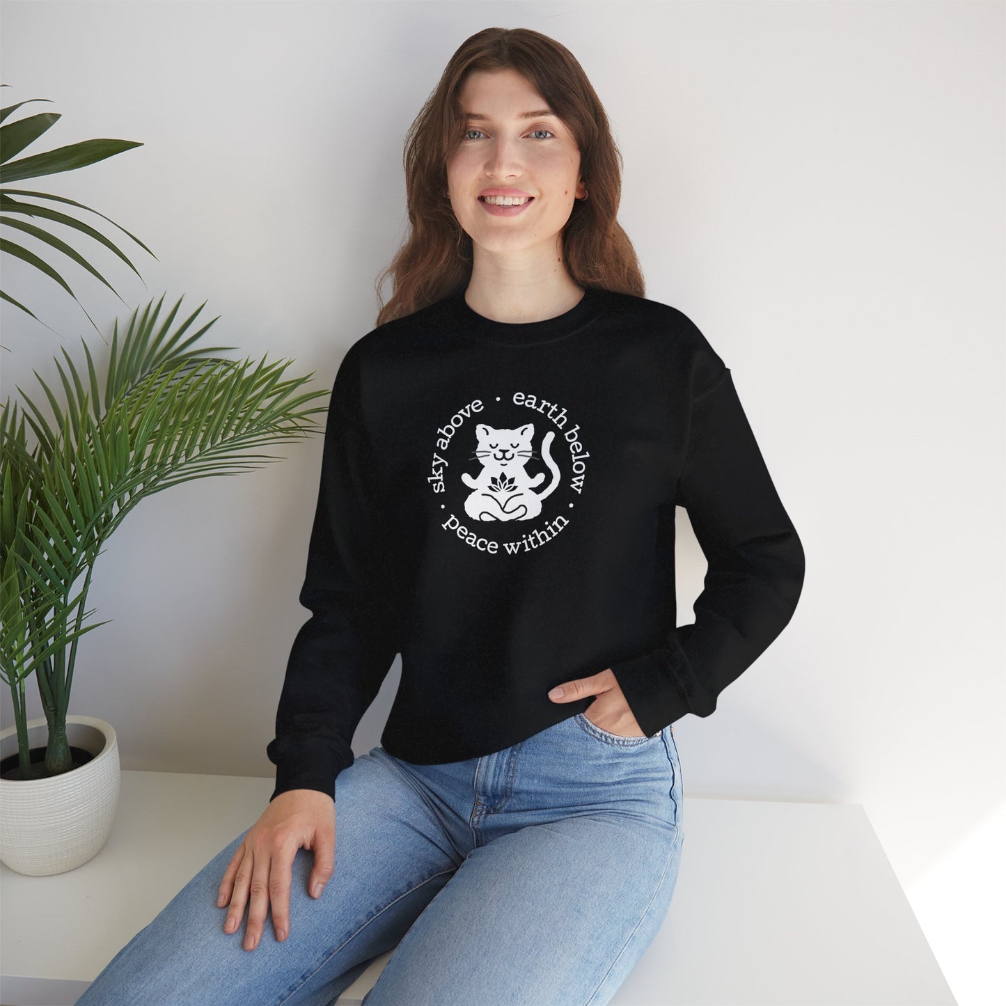 Peace Within Cat – Sweatshirt