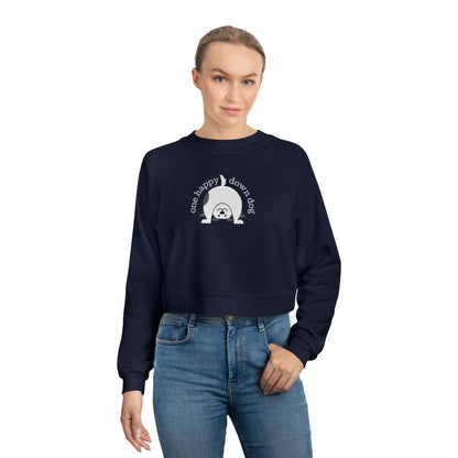 One Happy Down Dog – Cropped Sweatshirt