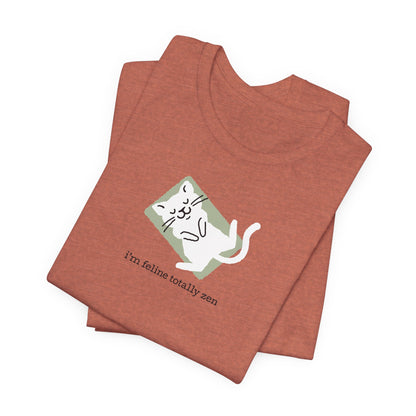 Feline Zen — Yoga Cat Tee