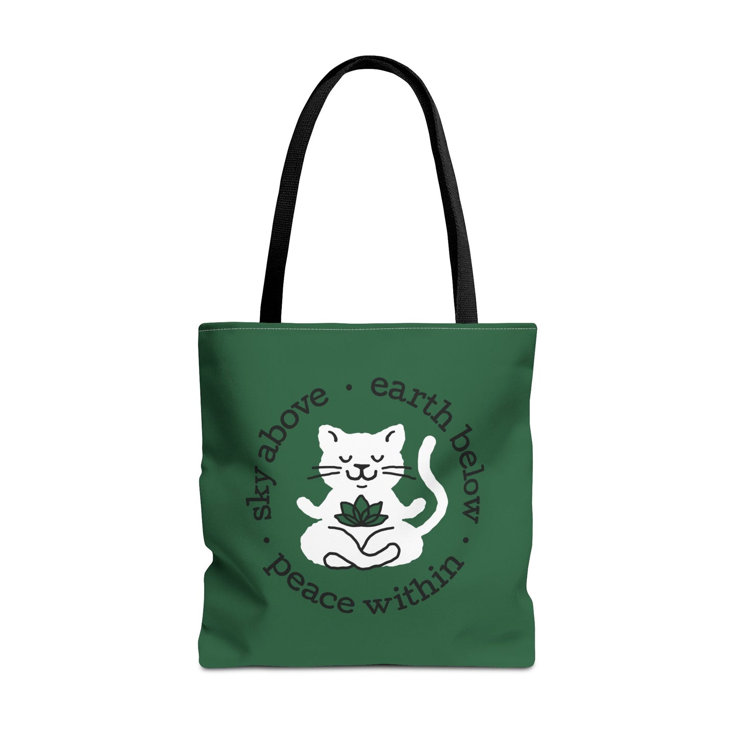 Peace Within Cat – Tote - Emerald