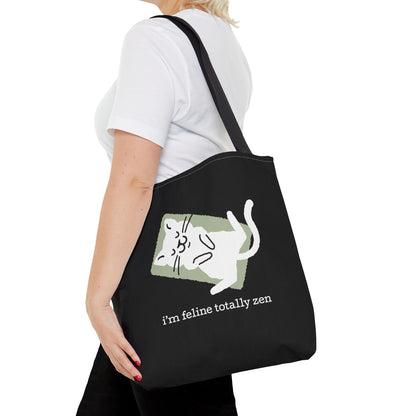 Feline Zen - Tote - Black
