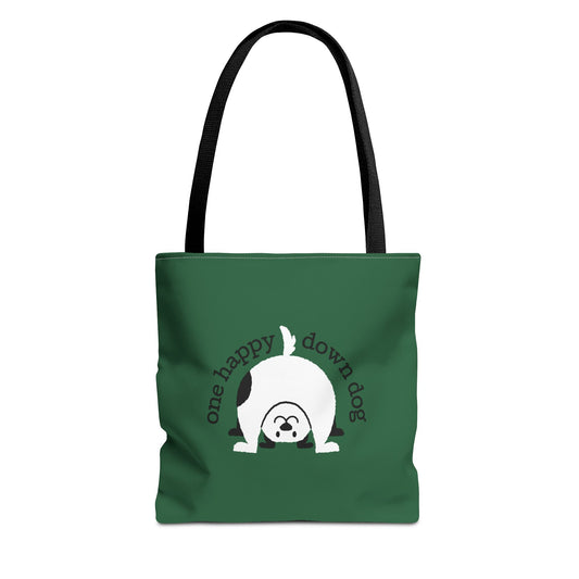 One Happy Down Dog – Tote - Emerald