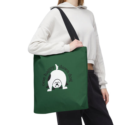 One Happy Down Dog – Tote - Emerald
