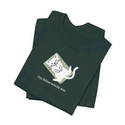 Feline Zen — Yoga Cat Tee
