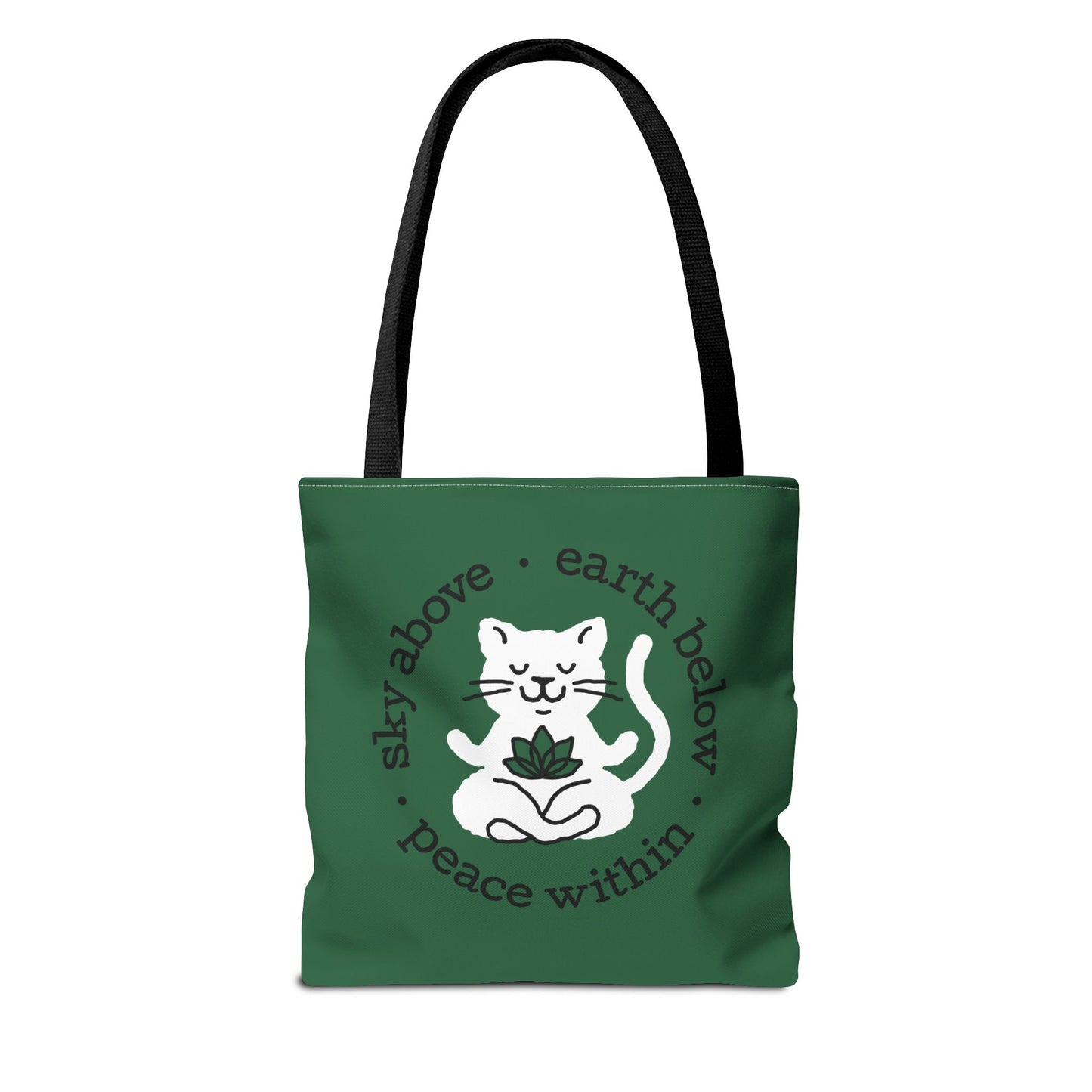Peace Within Cat – Tote - Emerald
