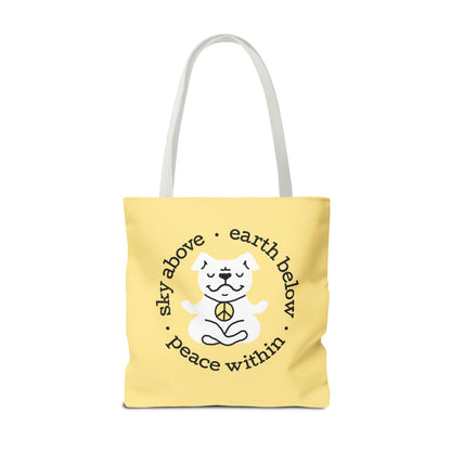 Peace Within Dog – Tote - Butter