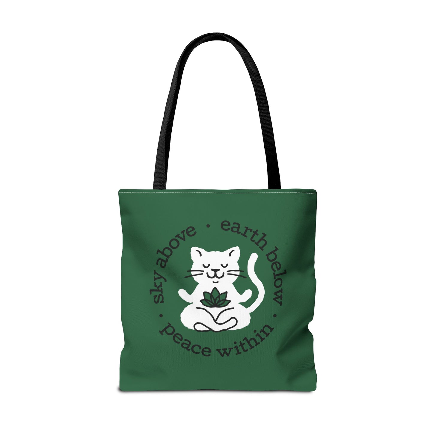 Peace Within Cat – Tote - Emerald