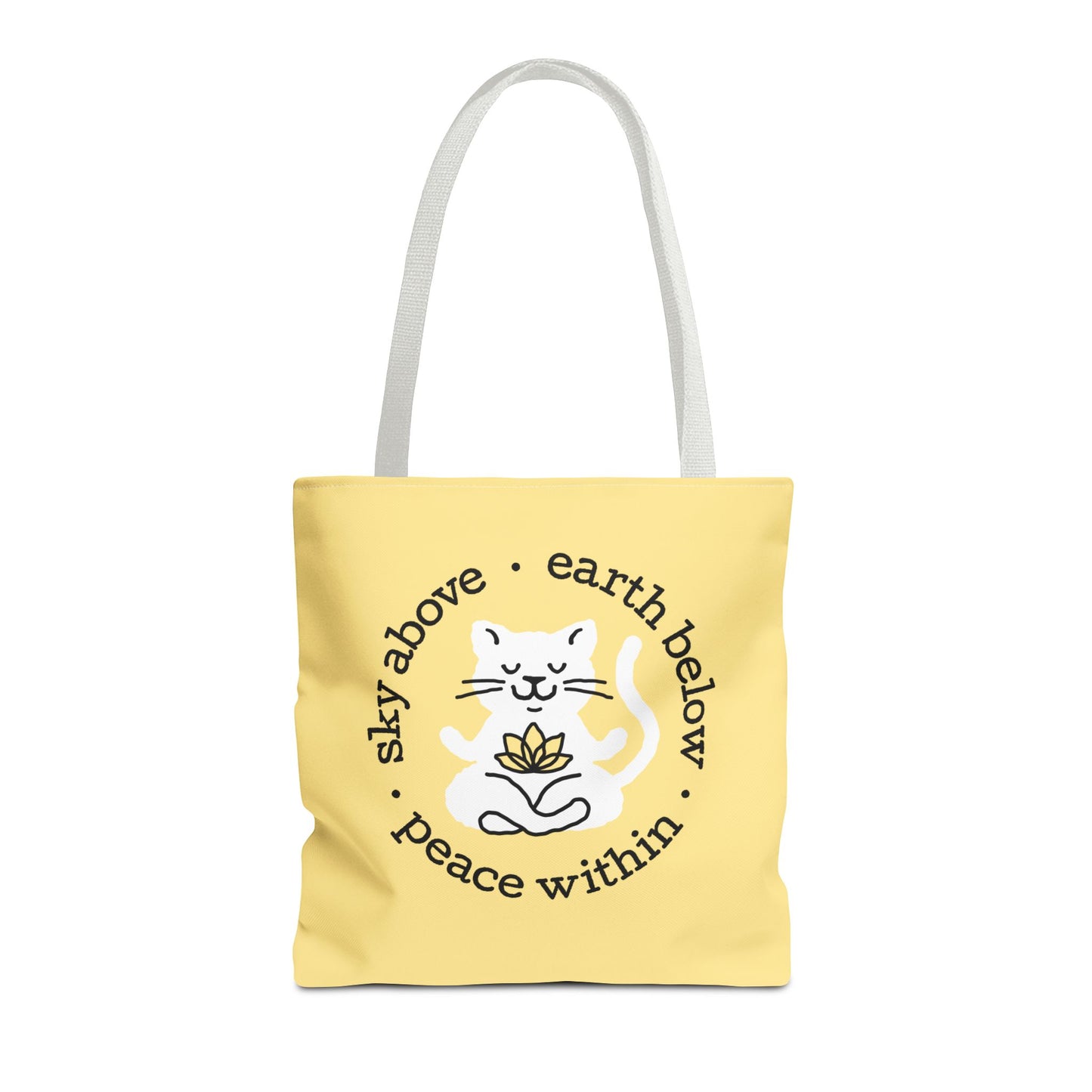 Peace Within Cat – Tote - Butter