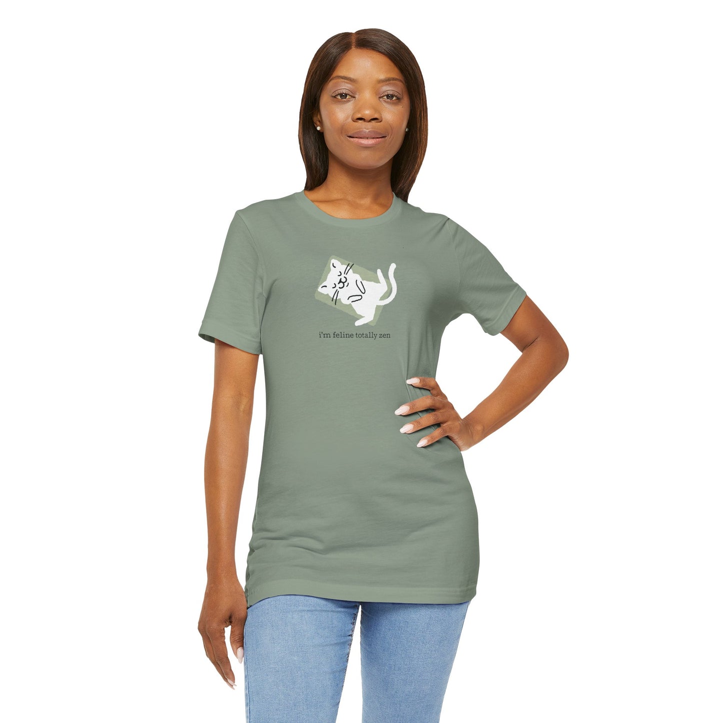 Feline Zen — Yoga Cat Tee