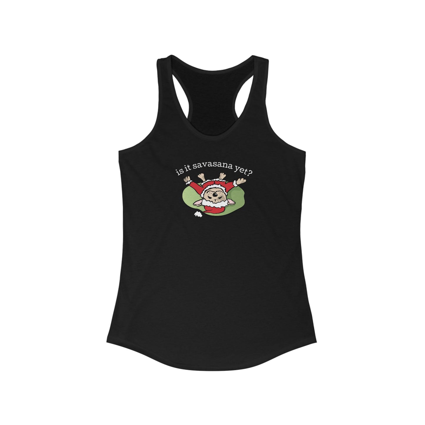 Is It Savasana Yet? – Santa Dog Racerback