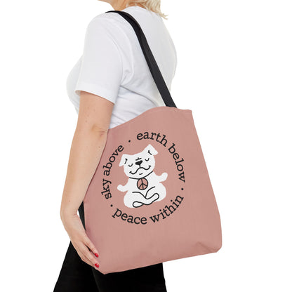 Peace Within Dog – Tote - Mocha