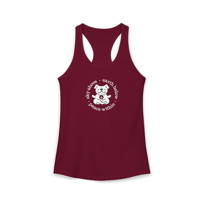 Peace Within Dog – Racerback