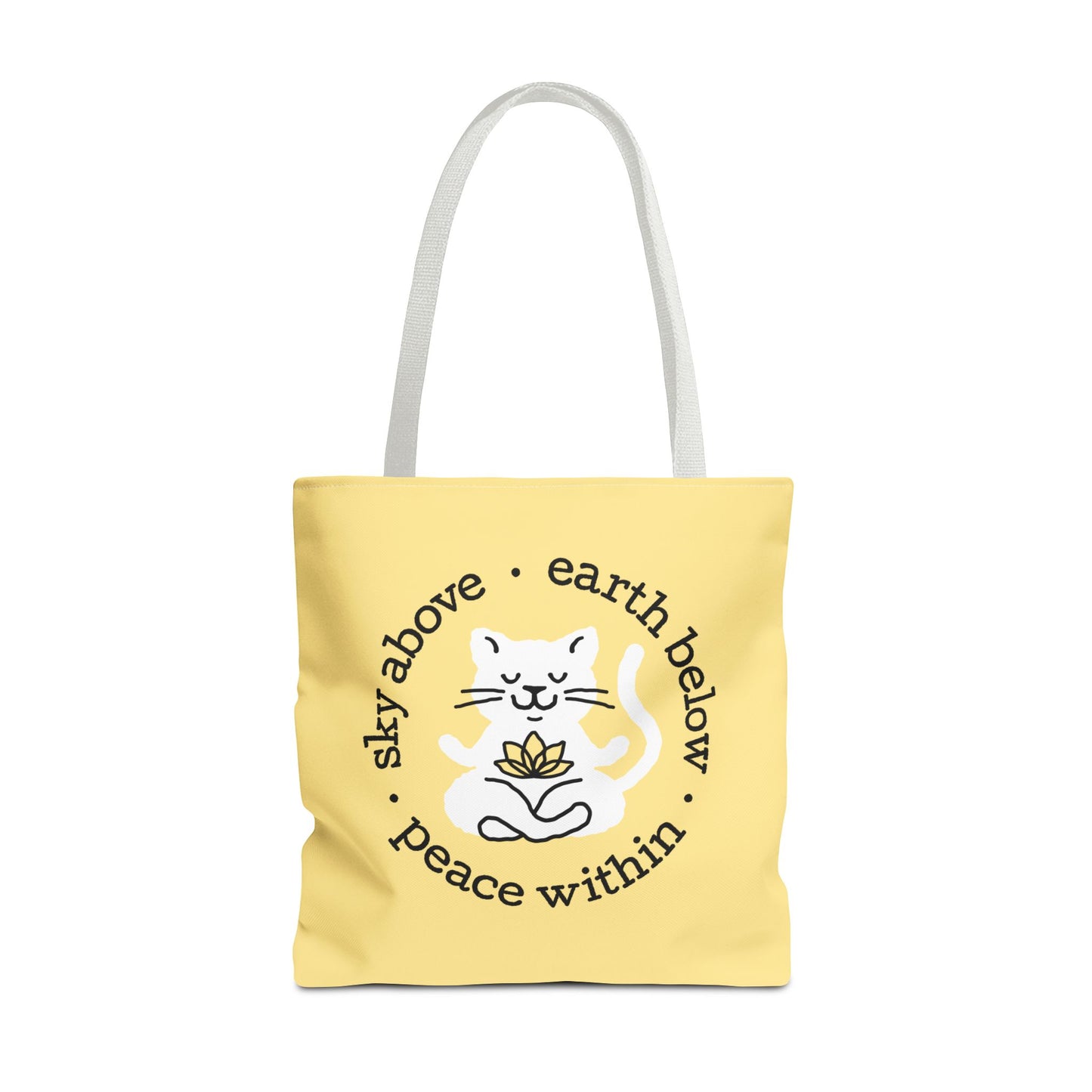 Peace Within Cat – Tote - Butter
