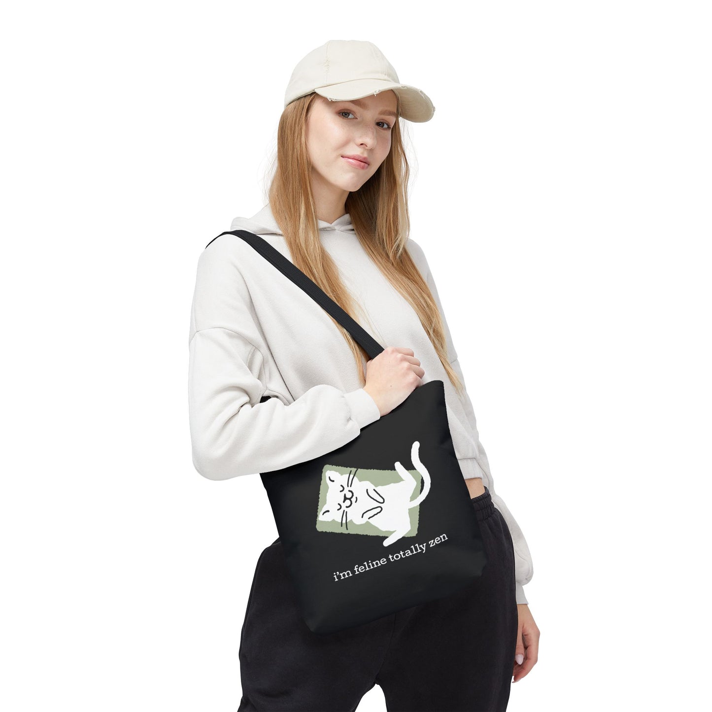 Feline Zen - Tote - Black