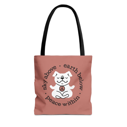 Peace Within Dog – Tote - Rosewood