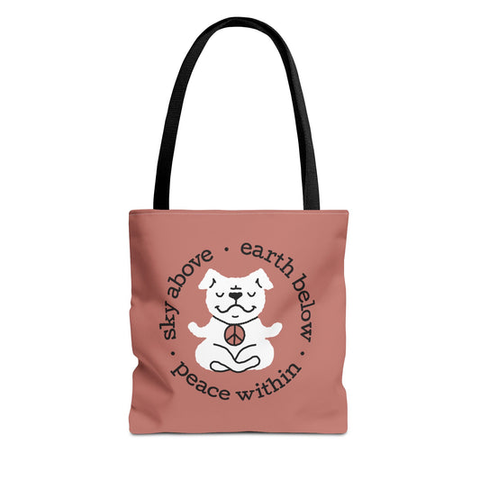 Peace Within Dog – Tote - Rosewood