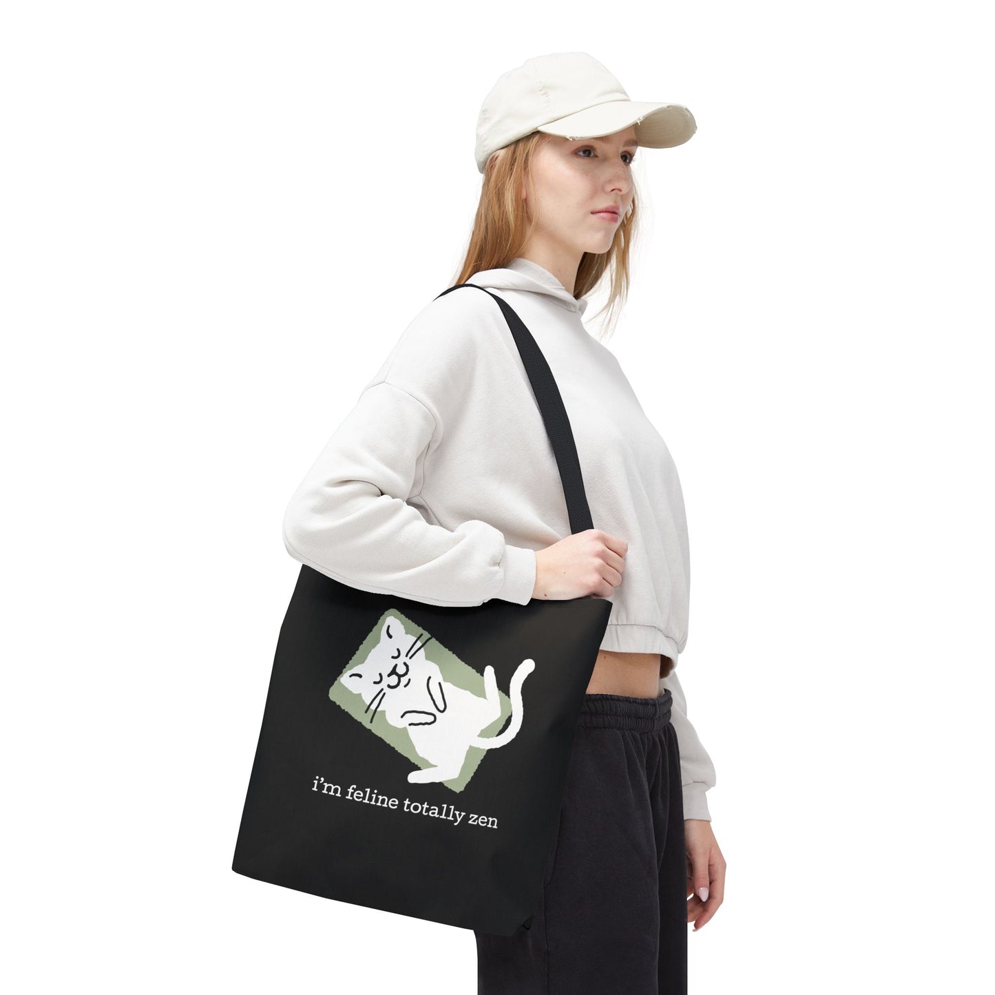 Feline Zen - Tote - Black