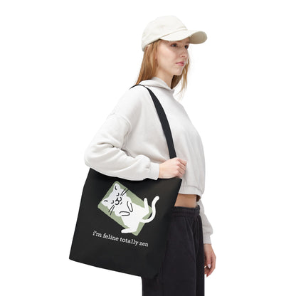 Feline Zen - Tote - Black