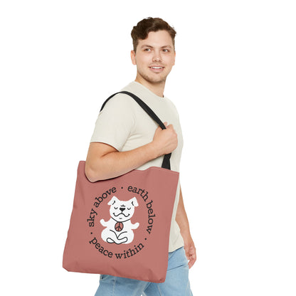 Peace Within Dog – Tote - Rosewood