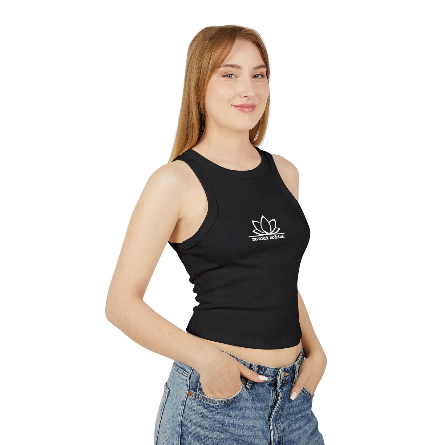 No Mud, No Lotus- crop tank
