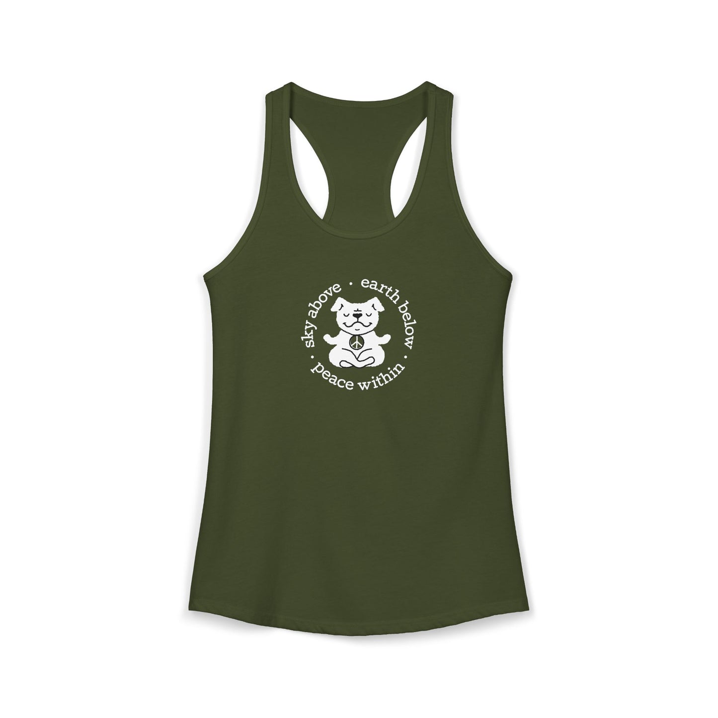 Peace Within Dog – Racerback