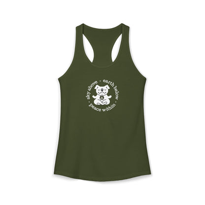 Peace Within Dog – Racerback