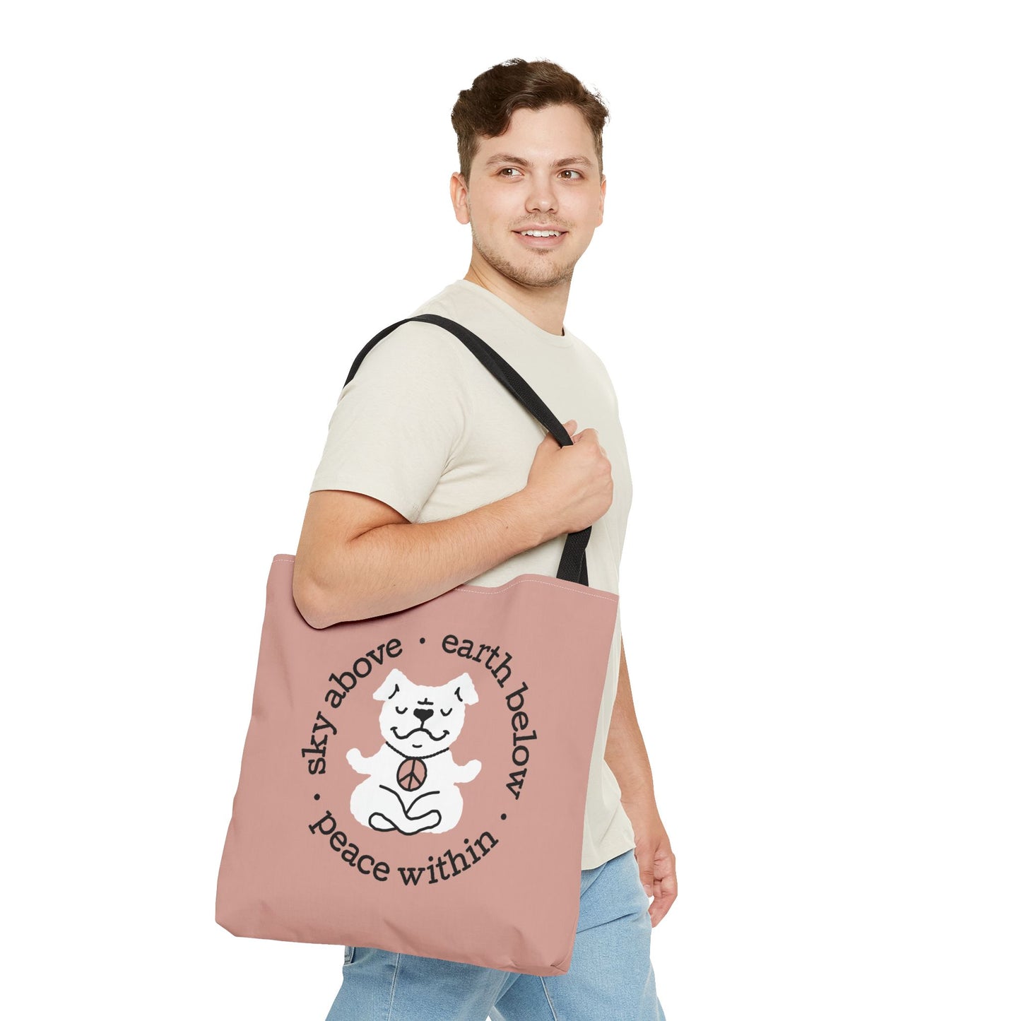 Peace Within Dog – Tote - Mocha