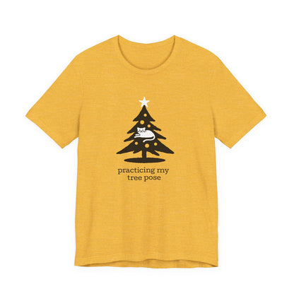 Tree Pose Cat - Tee