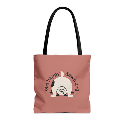 One Happy Down Dog – Tote - Rosewood