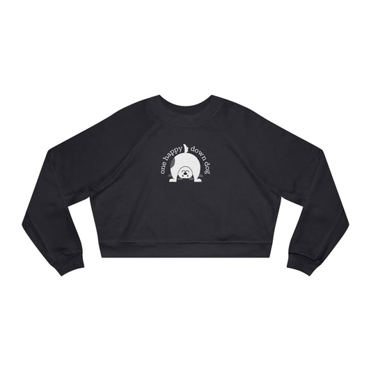 One Happy Down Dog – Cropped Sweatshirt