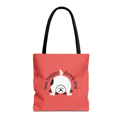 One Happy Down Dog – Tote - Tomato Red