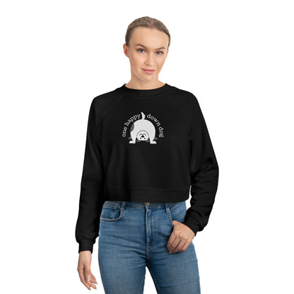 One Happy Down Dog – Cropped Sweatshirt