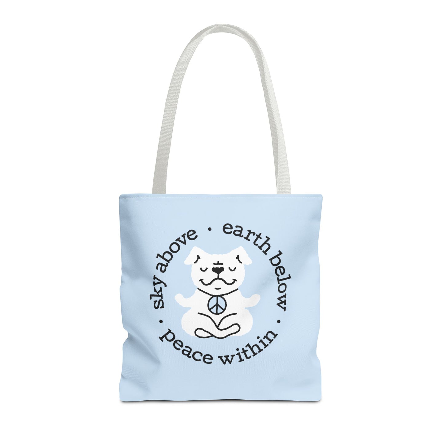 Peace Within Dog – Tote - Icy Blue