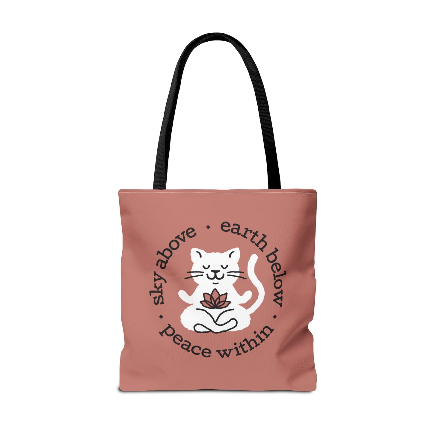 Peace Within Cat – Tote - Rosewood