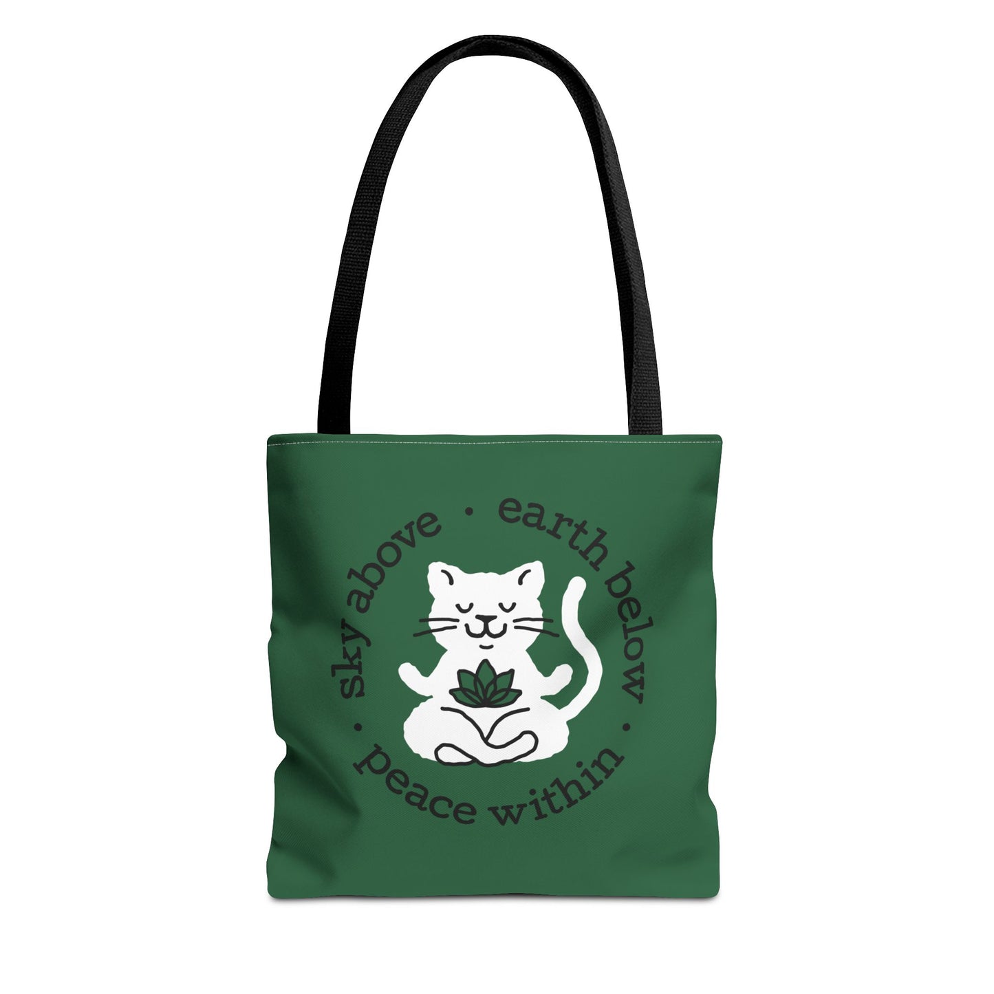 Peace Within Cat – Tote - Emerald