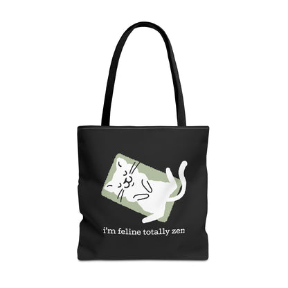 Feline Zen - Tote - Black