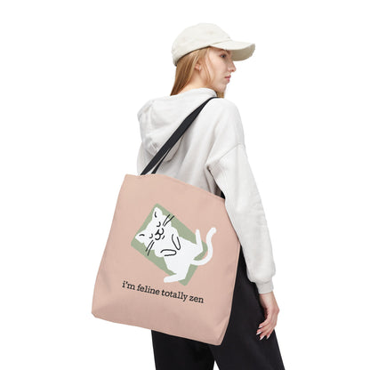 Feline Zen - Tote - Rose Beige