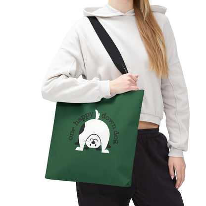 One Happy Down Dog – Tote - Emerald