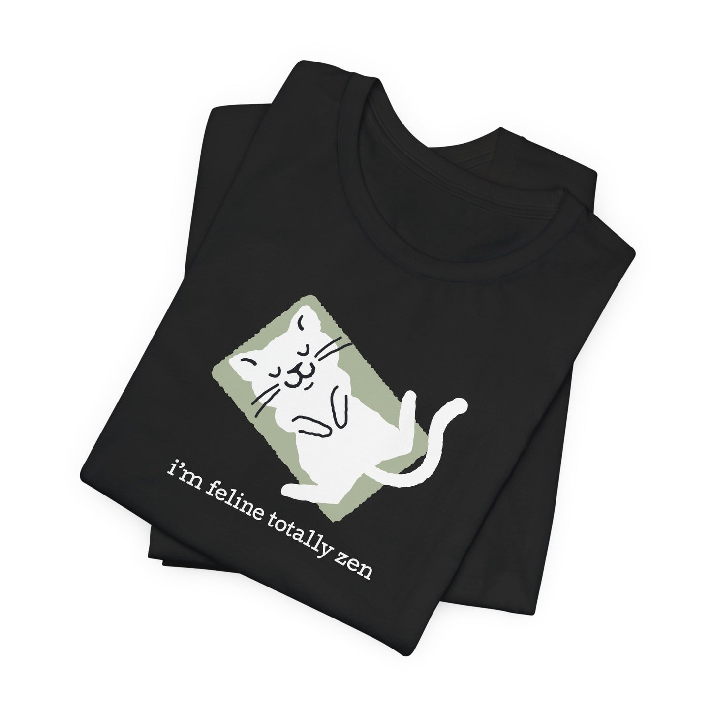 Feline Zen — Yoga Cat Tee